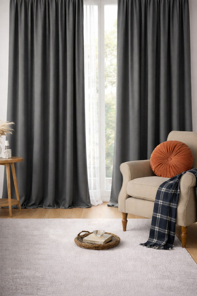 BD beyaz dokuma Umbrelă de soare opace, gri antracit, perdea termică opace