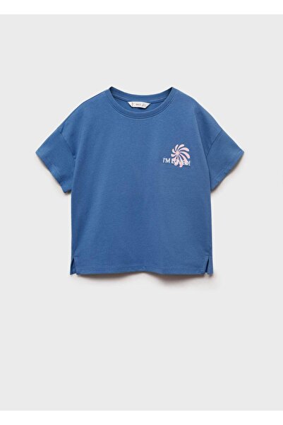 MANGO Kids Κοντομάνικο μπλουζάκι με στάμπα