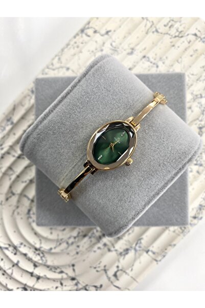 Coliseum Vintage Inside Green Gold Women's Wristwatch