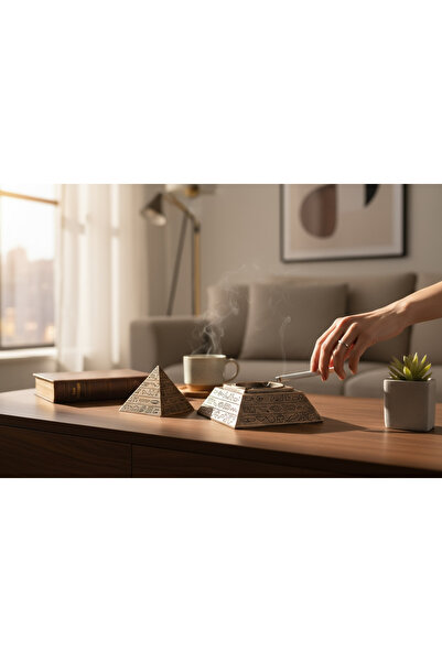 srs dizayn Gizli Bölmeli Piramit veya Küllük