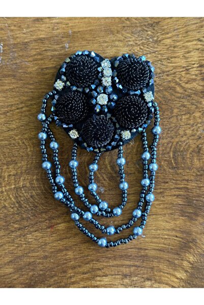 Gönülden Tasarım 12X7 cm Stone Bead Embroidery Epaulet Coat of Arms Sewing Ac...