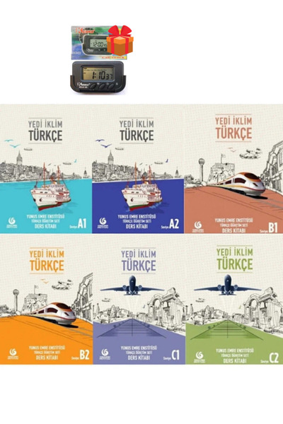 Yunus Emre Enstitüsü Seven Climates Turkish Teaching Set (A1 A2 B1 B2 C1 C2) ...