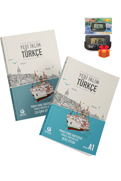 Yunus Emre Enstitüsü Seven Climates Turkish Teaching Set (A1) Textbook and Wo...