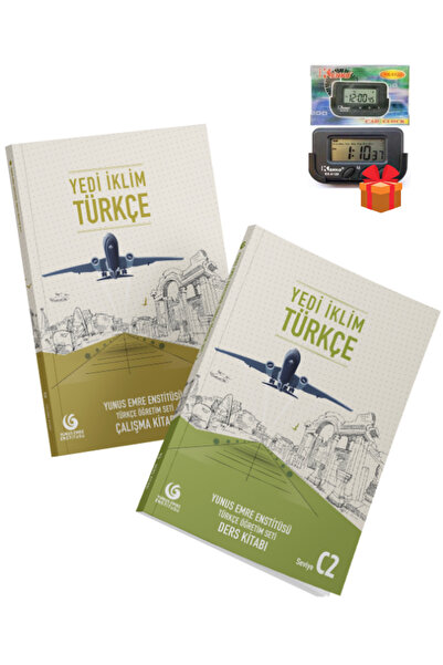 Yunus Emre Enstitüsü Seven Climates Turkish Teaching Set (C2) Textbook and Wo...