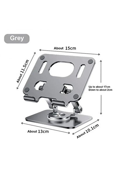 Choice grey-381 360° Rotation Tablet Stand for iPad, Adjustable Foldable Tabl...