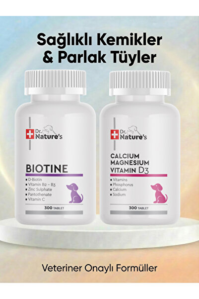 Dr. Nature's KÖPEKLER İÇİN BİOTİN VE KALSİYUM EKLEM DESTEK ÜRÜNÜ (300 TABLET ...