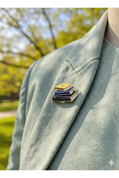 AGAPI Kitap Figürlü Broş