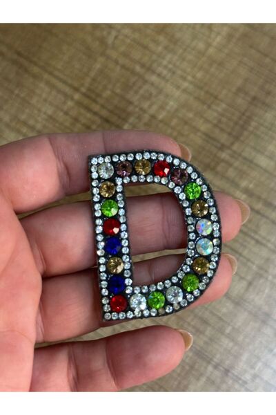 Gönülden Tasarım 5x4 Cm Accesoriu de cusut pentru broderie cu litera D