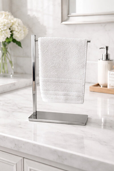 DMR HOME Stainless Steel Countertop Towel Rack – Modern Bathroom & Kitchen To...