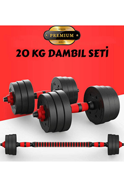CANSPORT Can Sport Dambıl Seti 20 kilogram kg Dambil Halter Baglantılı dambil...