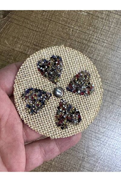 Gönülden Tasarım 7x7 cm peglana aplikacija u obliku srca od pruća