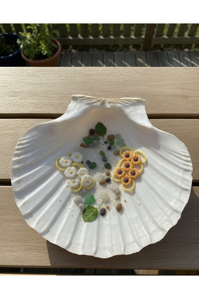 adn accessories & punch 6’lı Papatya Mini Saç Tokası Seti – Sarı Beyaz Çiçekl...