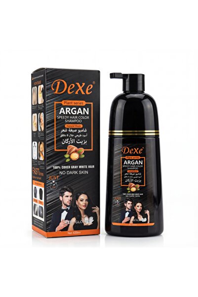 Dexe Black Hair Shampoo - Saç Siyahlaştırıcı Şampuan 420 ml Büyük Boy