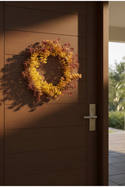 Glowdesigning Door Ornament Wreath Door Garland Home Decor Artificial Flower ...