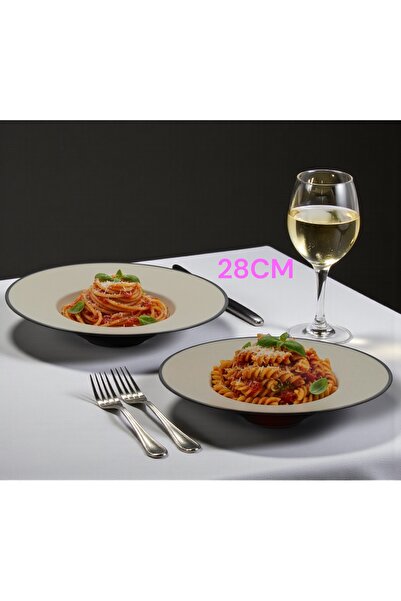 cc bin shihon 2حبة من اطباق تقديم الباستا صحن معكرونة ميلامين آمن في غسالة ال...