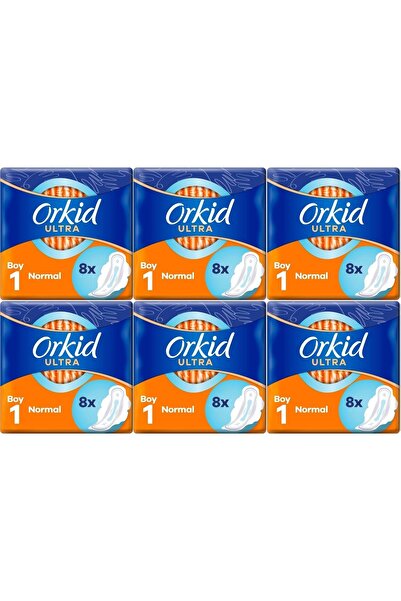 Orkid Hygienic Pad Ultra Extra Normal 48 Pieces Standard Pk (6Pk*8)