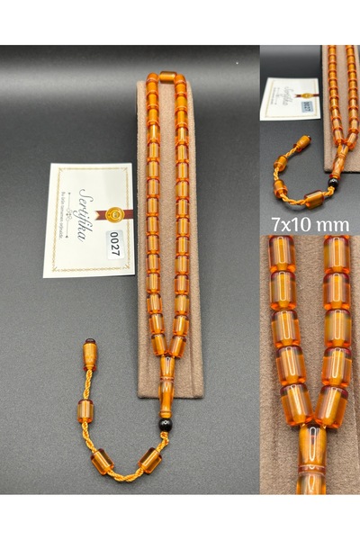 Kehribar ÖZEL ÇUBUK SIKMA TESBİH