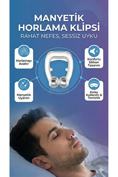 LOVYCO Horlama Önleyici Manyetik Burun Klipsi Horlama Bandı Noseclip