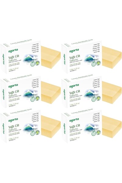 Agarta Handmade Natural Soap 150Gr Oily Skin (Set of 6)