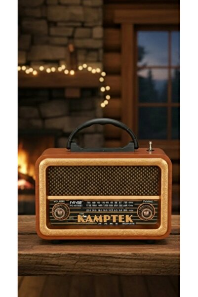 Genel Markalar Nostalji Classic FM  Retro Vintage Bluetooth AUX Radyo Hoparlö...