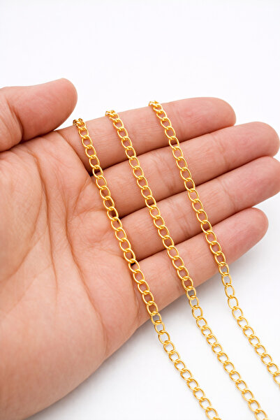 Flower 5 Metre - Uzatma Zinciri, Kıvrık Zincir, Kolye Zinciri, Takı Zinciri, ...