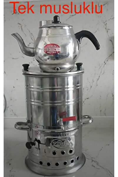 Genel Markalar 3.5 Lt Tek Musluklu Odunlu Semaver Demlik Hediye