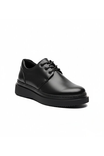 BESKAR Чорні кросівки для чоловіків з чорною підошвою - повсякденне взуття дл...