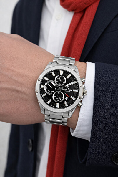 Daniel Klein جميع وظائف ساعة اليد الفولاذية النشطة للرجال