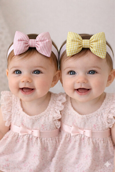 GLORY BABY Cotton Baby Girl Bow Bandana Set of 2