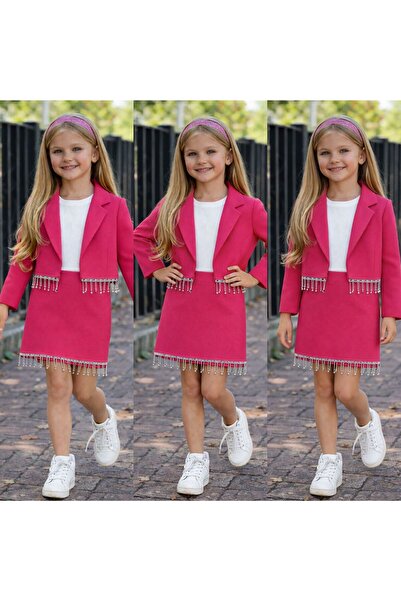 KOKOŞ BEBEK مجموعة برينسيس جلو المكونة من 3 قطع بتفاصيل حجرية - 4/14 سنة - 31510