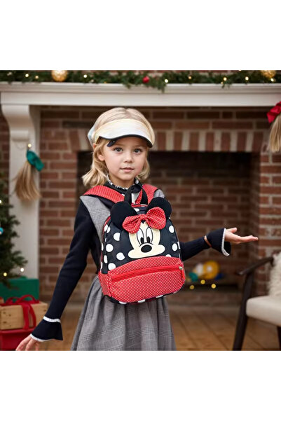 Choice1 حقيبة ظهر ديزني الجديدة الحمراء لعام 2025، حقيبة مدرسية ميني للأطفال،...