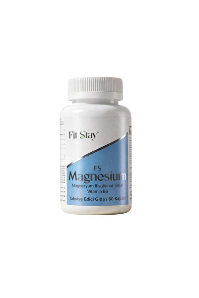FitStay Fit Stay Fs Magnesium 60 Kapsül (Bisglisinat, Sitrat ve Vitamin B6 il...