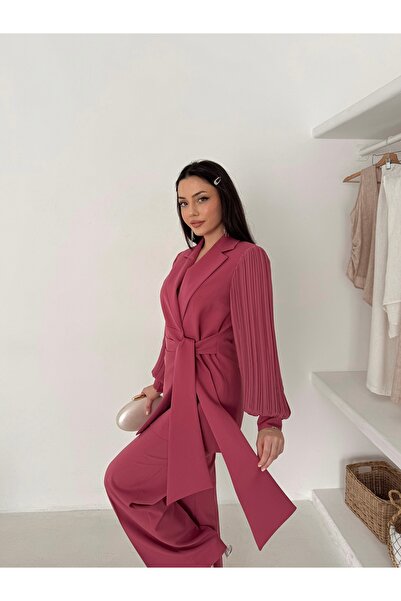 Vuntal BUTİK CHIFFON SLEEVE DOUBLE SET