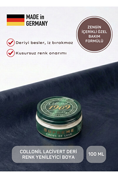 Collonil Tuna Lacivert Deri Bakım ve Renk Yenileyici Krem Ayakkabı Boyası - M...