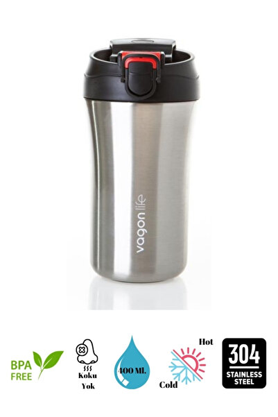 Vagonlife Sıcak Serisi Frosty Mug Kahve Bardağı 400 ml (Pipetli/pipetsiz kull...