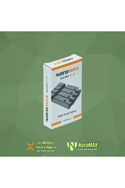 Noromax 1''-2'' Tezgah Pafta Yedek Diş Açma Tarak Standart Çelik