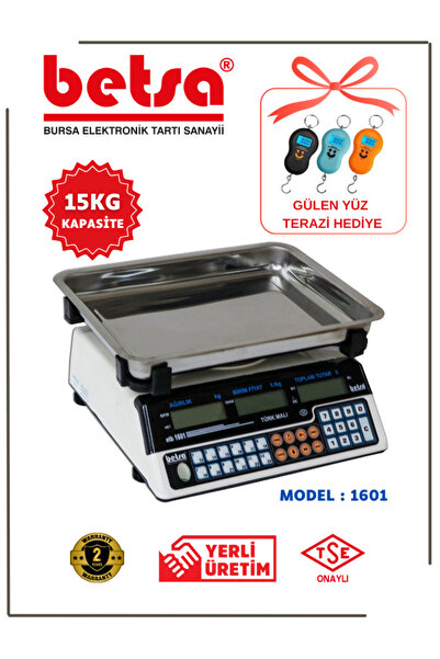 betsa Etb-1601 15kg Pazarcı Terazi