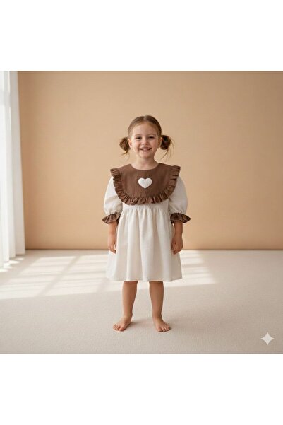 inMini Rochie de fetiță vintage cu inimă - Detaliu fundă