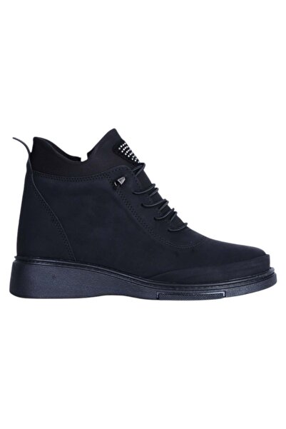 moda ayakkabım Estelle 840 black rubber women's boot shoes
