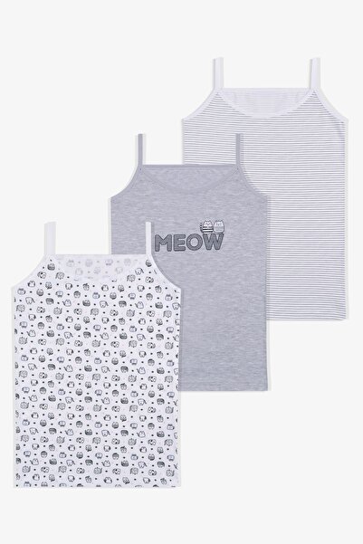 koza iç giyim Κοριτσίστικο βαμβακερό εσώρουχο 3 τεμαχίων με σχέδιο πιγκουίνου