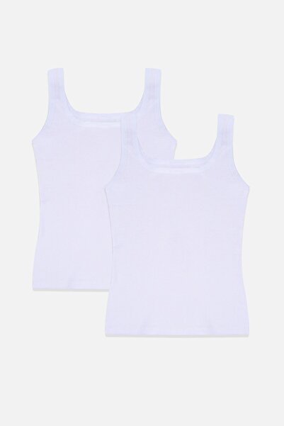 koza iç giyim Γυναικείο εσώρουχο καμιζόλ με χοντρό λουράκι 2 τεμαχίων