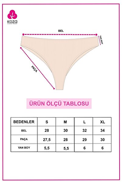 koza iç giyim سراويل داخلية برازيلية مضلعة مكونة من 7 قطع للسيدات