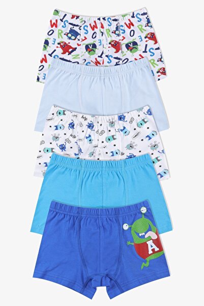 koza iç giyim Αγόρια 5-συσκευασία βαμβακερά μπόξερ με χαριτωμένα σχέδια τέρατος