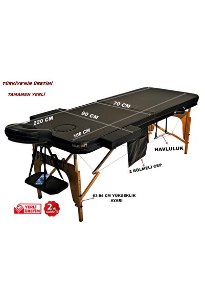 NASİP MEDİKAL KATLANIR AHŞAP AYAKLI MASAJ MASASI