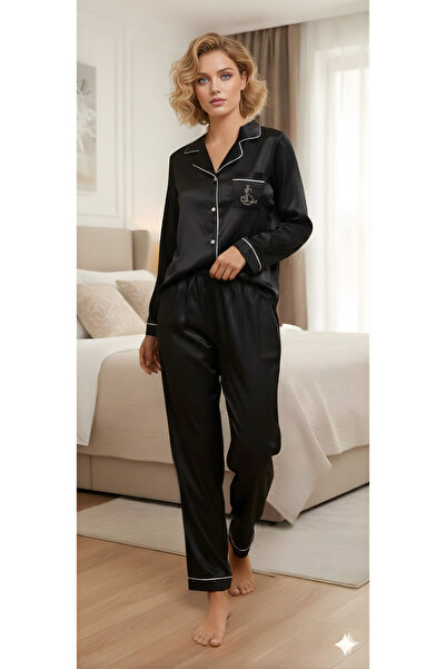 m mlinda Σετ πιτζάμες από σατέν