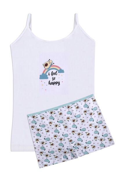 koza iç giyim Комплект памучни боксерки с авокадо принт за момичета