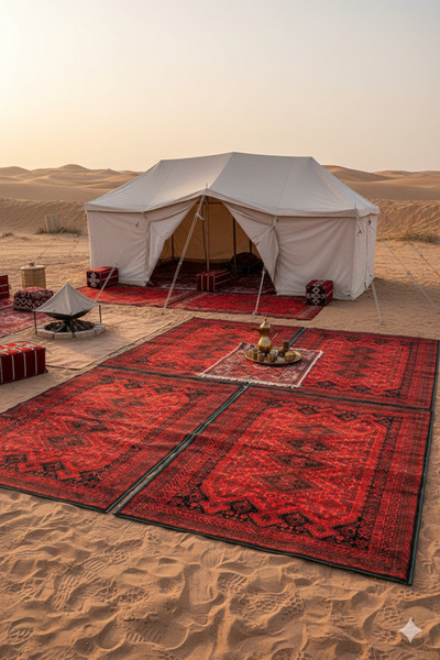 Segadty مجموعة من 4 سجادات تخييم من خان محمدي، تصميم فاخر للتخييم والرحلات، 1...