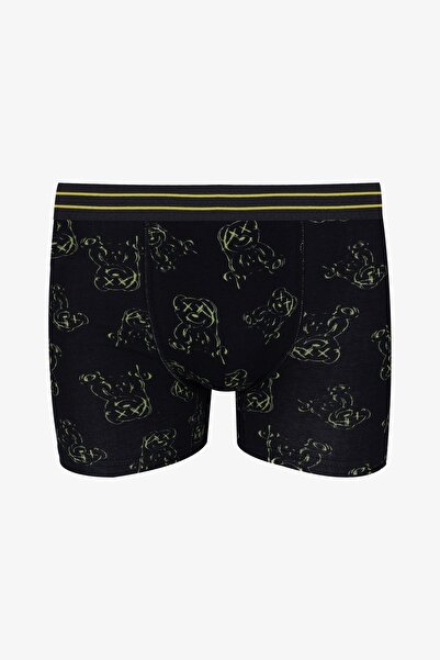 koza iç giyim Erkek Tekli Pamuklu Boxer