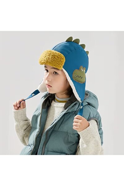 GlassySKY (3-7 ani) Pălărie de iarnă cu protecție pentru urechi cu tematică d...