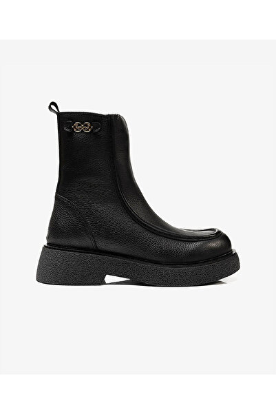 Greyder Kadın Siyah Hakiki Deri Memory Foam Taban Casual Bot 3K2UB32740